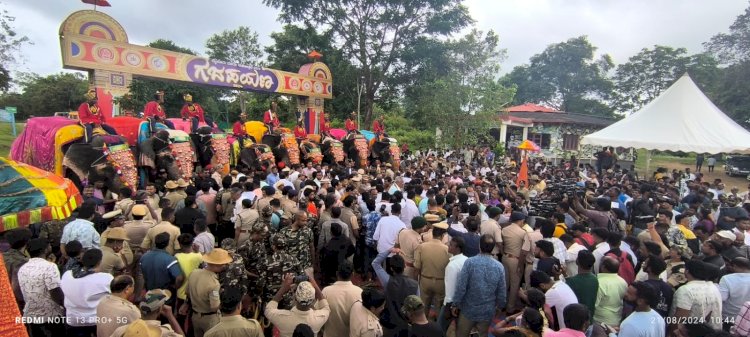 ಮೈಸೂರಿನತ್ತ ಹೆಜ್ಜೆ ಹಾಕಿದ ಗಜಪಡೆ